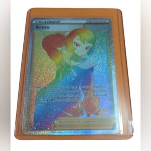Arezu Rainbow Trainer Supporter Pokémon Card In excellent condition.